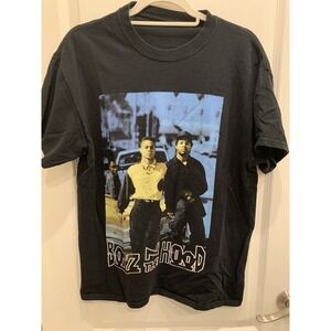 BOYZ N THE HOOD T-SHIRT black 90s movie rap hip hop BIG LOGO ice cube MENS Large